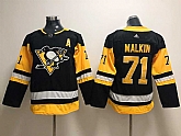 Youth Pittsburgh Penguins 71 Evgeni Malkin Black Adidas Jersey